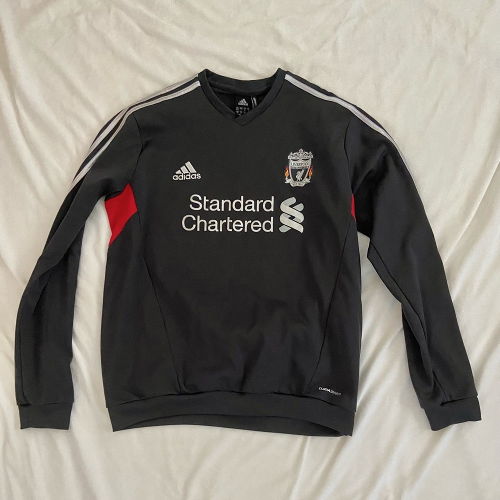 Adidas | Liverpool Football Club | Men’s Large | Dark Gray | Crewneck |